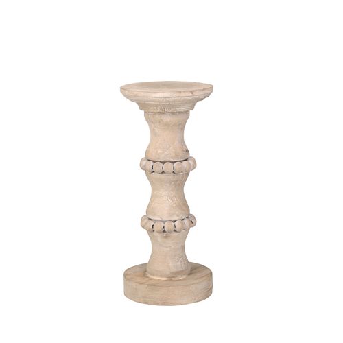 Sagebrook 14" Wooden Antique Style Candle Holder