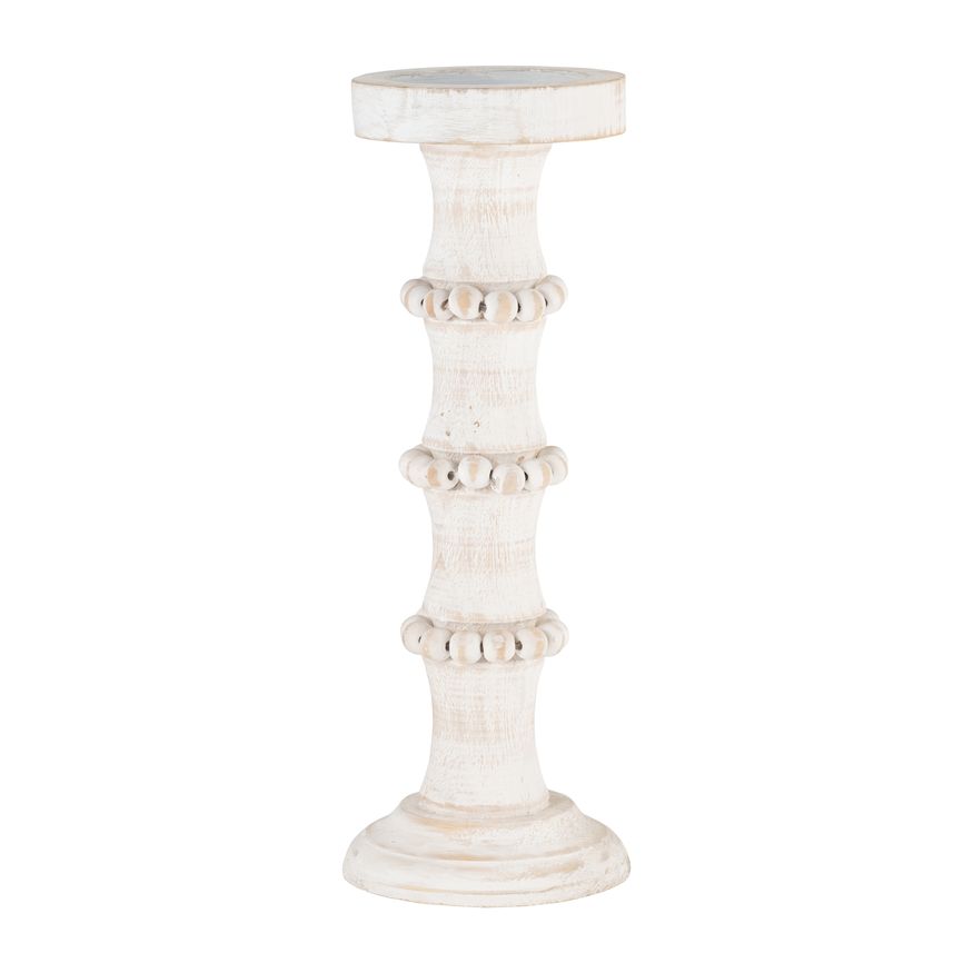 Sagebrook 14" Wooden Antique Style Candle Holder