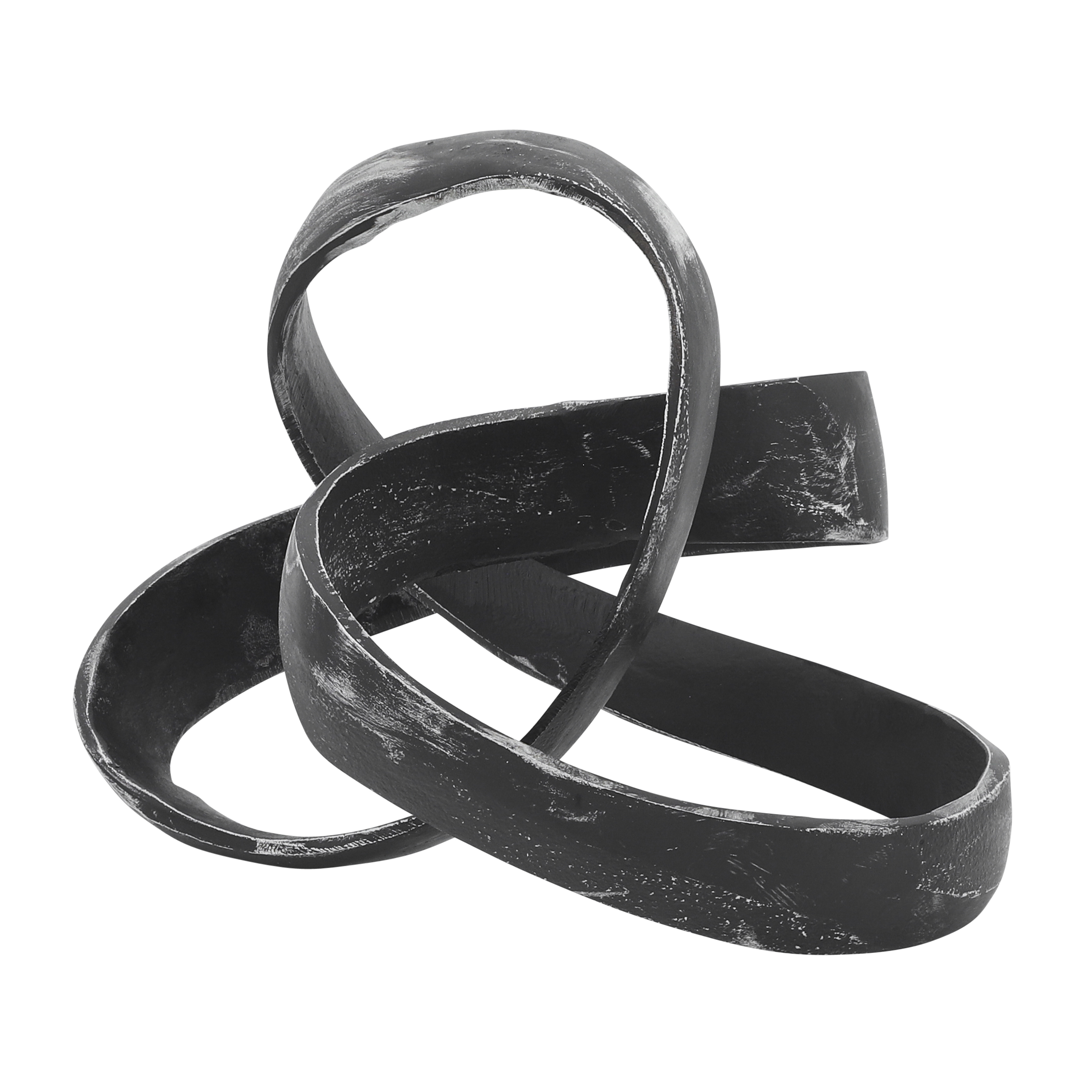 Sagebrook 7" Aluminum Knot Sculpture - Black