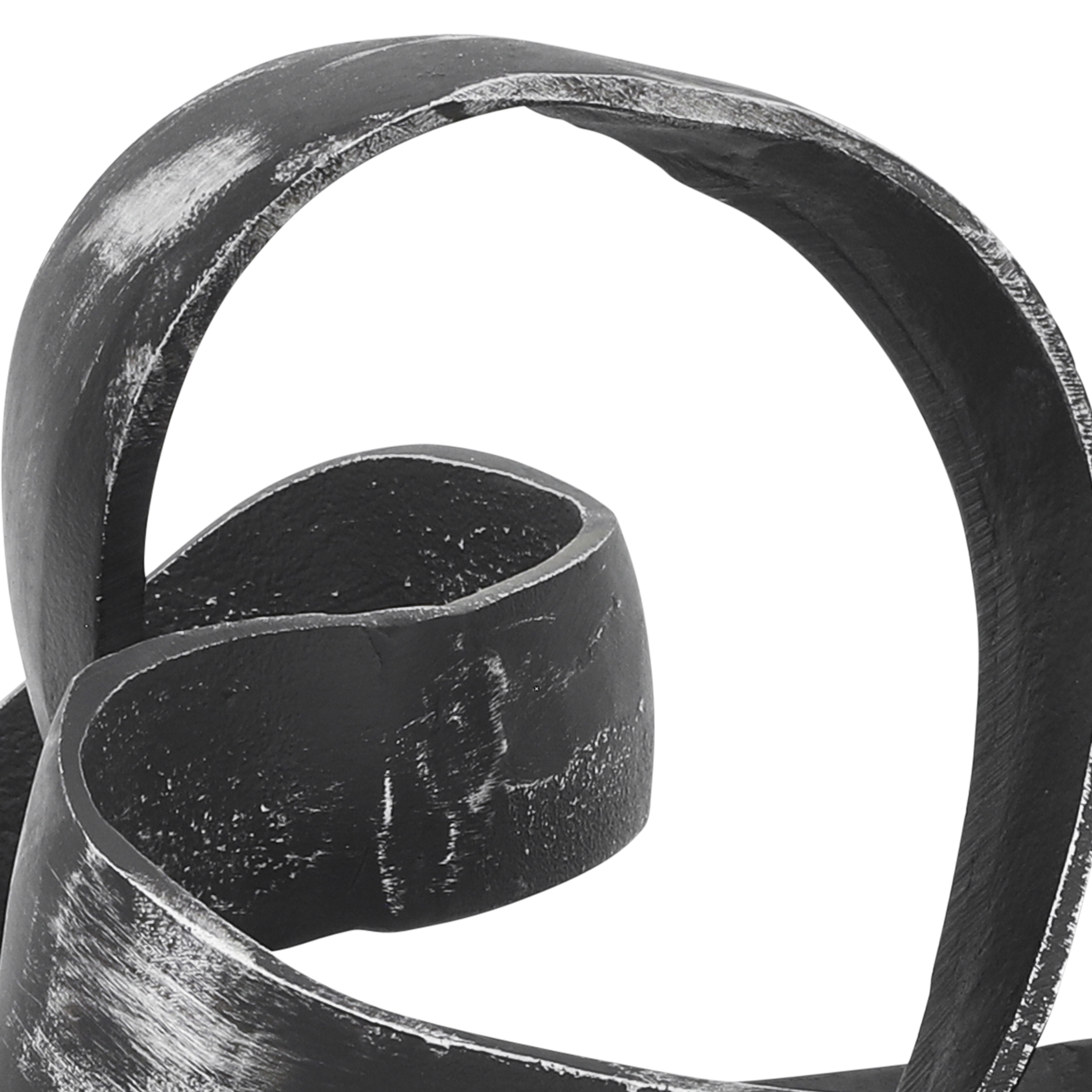 Sagebrook 7" Aluminum Knot Sculpture - Black