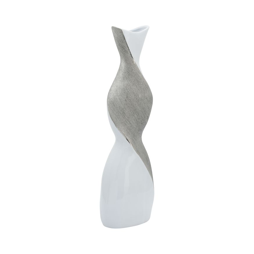 Sagebrook 24" Ceramic Twisted Vase