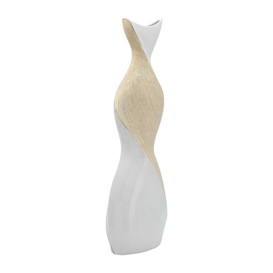 Sagebrook 24" Ceramic Twisted Vase