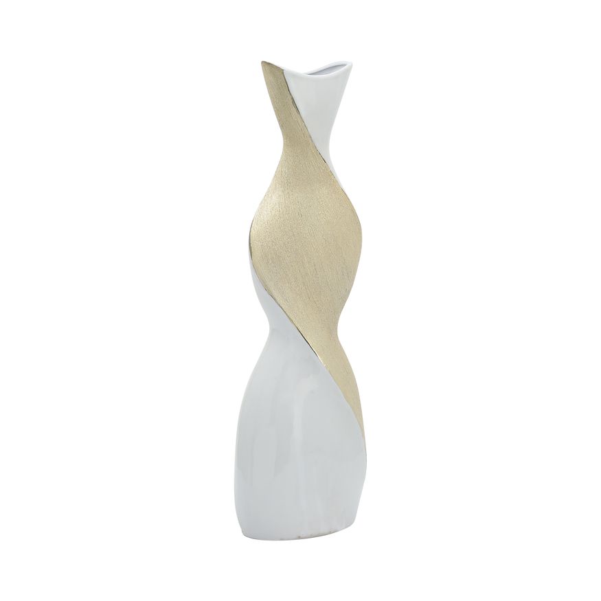 Sagebrook 24" Ceramic Twisted Vase