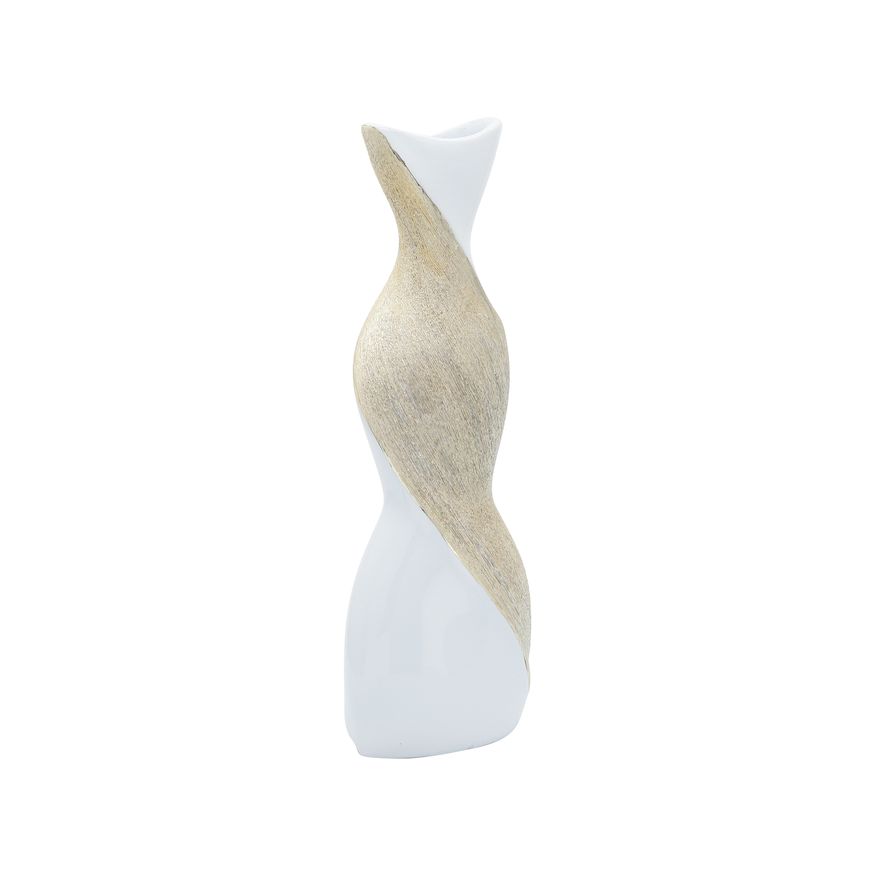 Sagebrook 24" Ceramic Twisted Vase