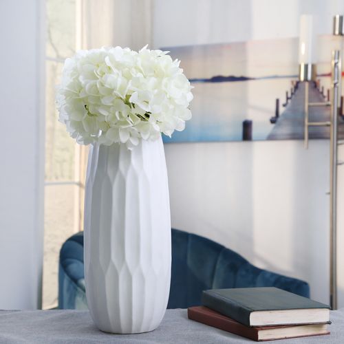 Sagebrook 14" Ceramic Vase - White