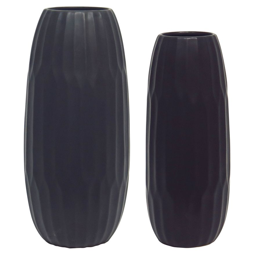 Sagebrook 16" Ceramic Vase - Black