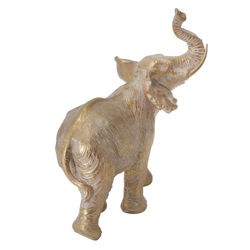 Sagebrook 12" Resin Elephant Decoration - Gold