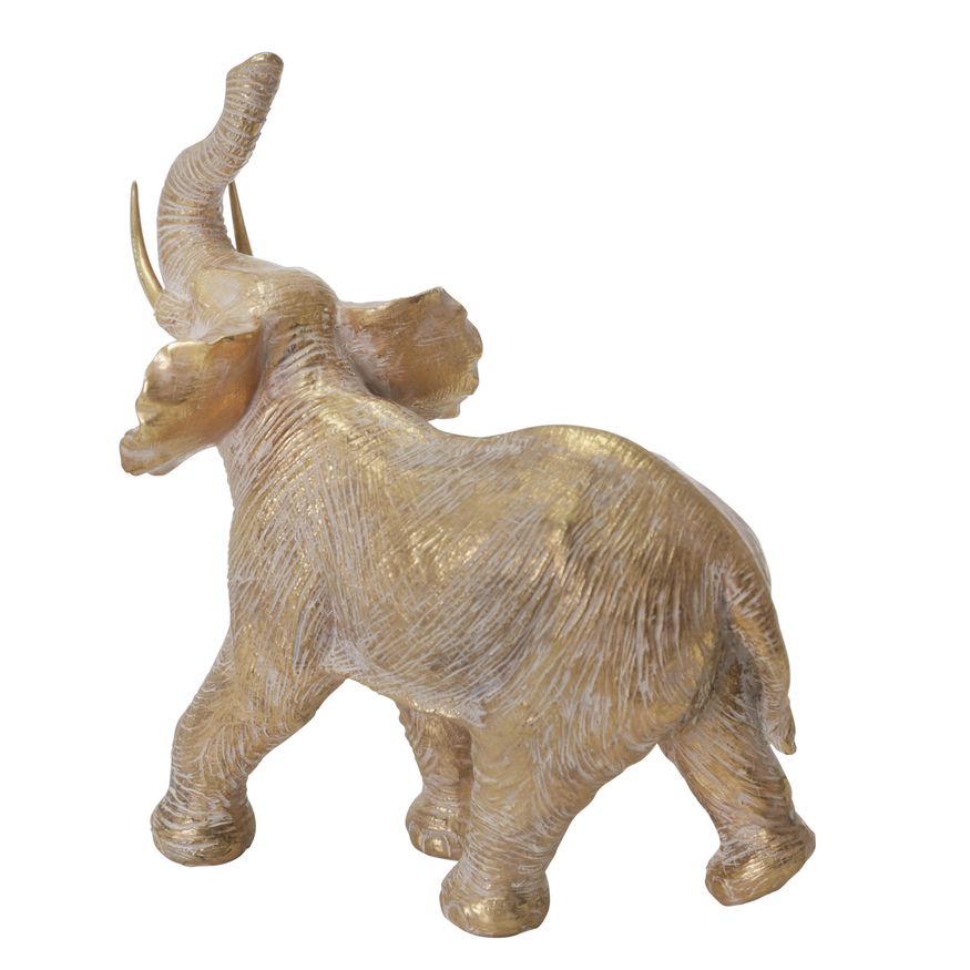 Sagebrook 12" Resin Elephant Decoration - Gold