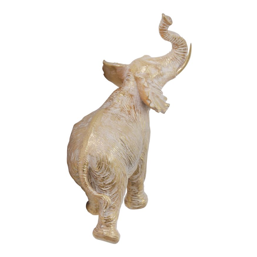 Sagebrook 12" Resin Elephant Decoration - Gold