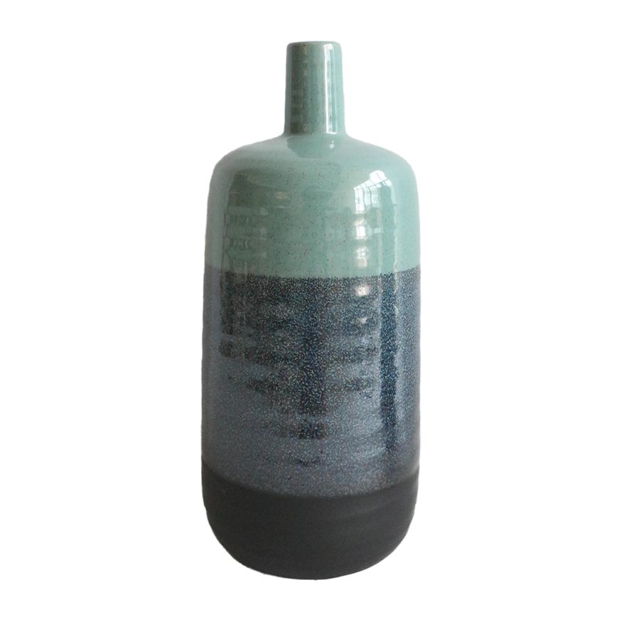 Sagebrook 17" Ceramic Tri-Colored Speckled Vase