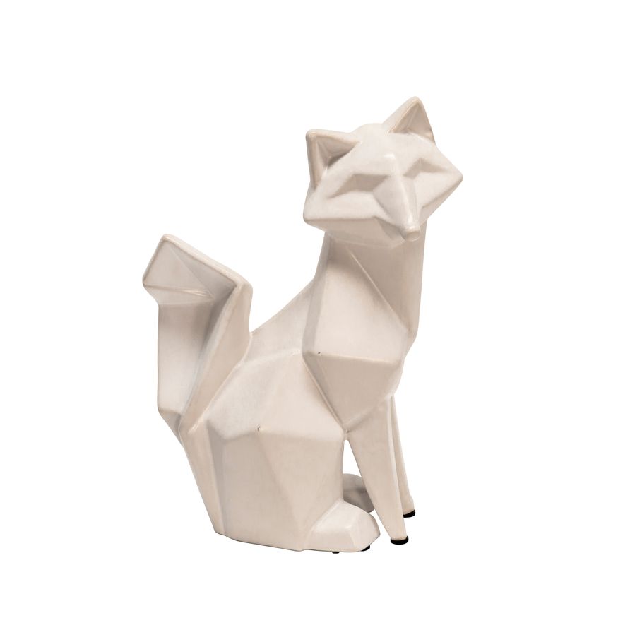 Sagebrook 10" Ceramic Modern Fox Figurine