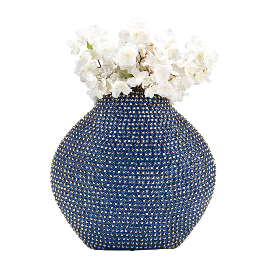 Sagebrook 16" Ceramic Beaded Vase