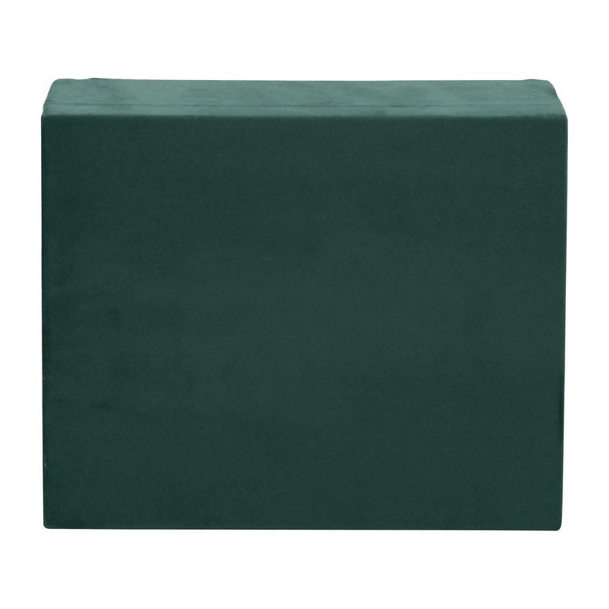 Sagebrook 7"/8"/9" Velveteen Box With Round Medallion (Set Of 3) - Green