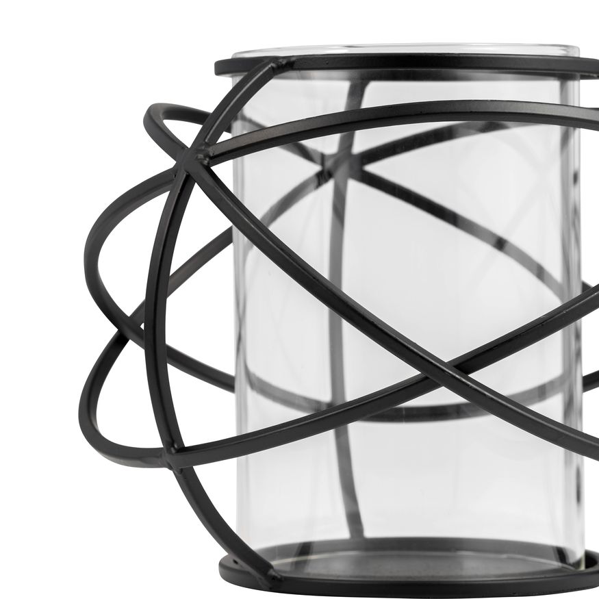 Sagebrook 6" Orb Candle Holders (Set Of 2) - Black