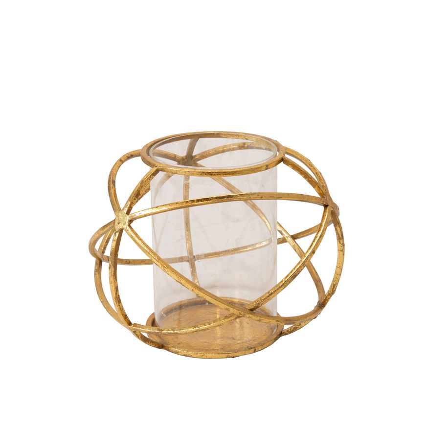 Sagebrook 6" Orb Candle Holders (Set Of 2) - Gold