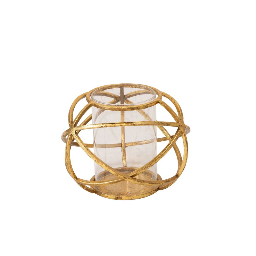 Sagebrook 6" Orb Candle Holders (Set Of 2) - Gold