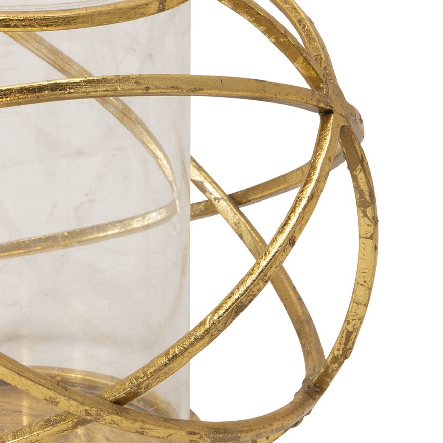 Sagebrook 6" Orb Candle Holders (Set Of 2) - Gold