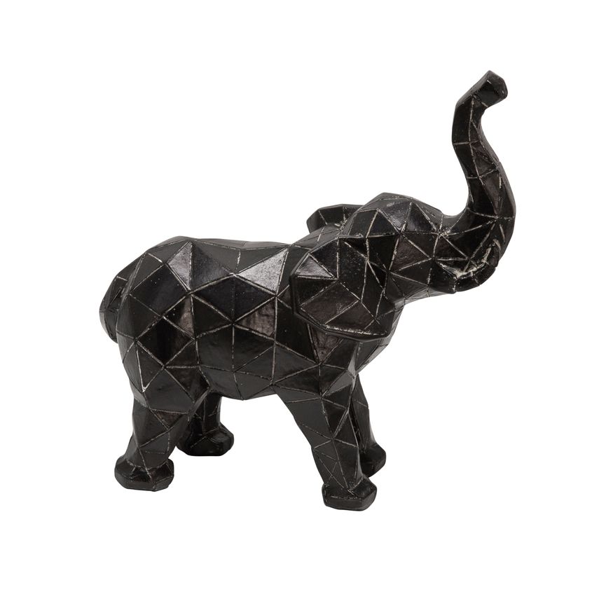 Sagebrook 8" Elephant Figurine - Black