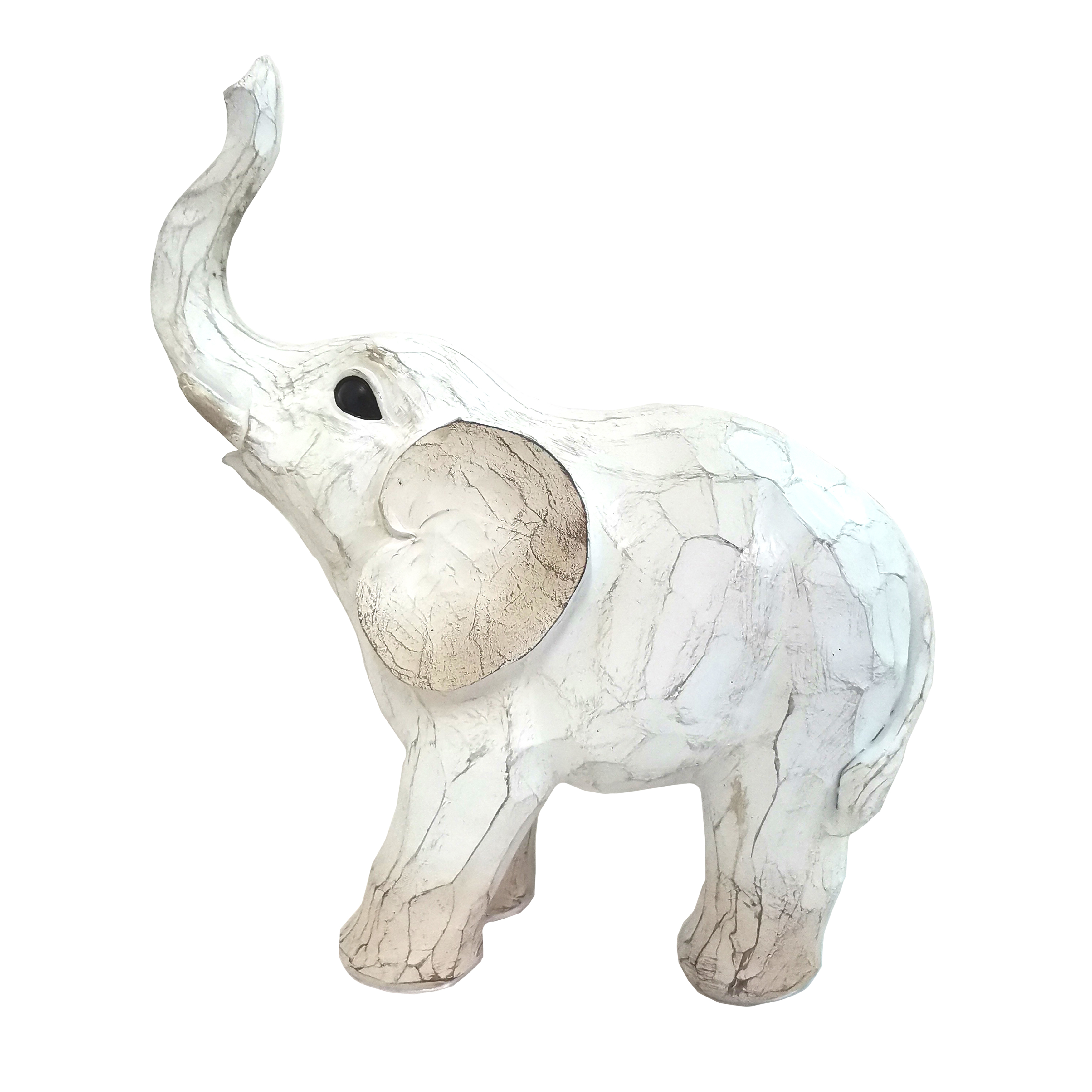 Sagebrook 8" Elephant Figurine - White