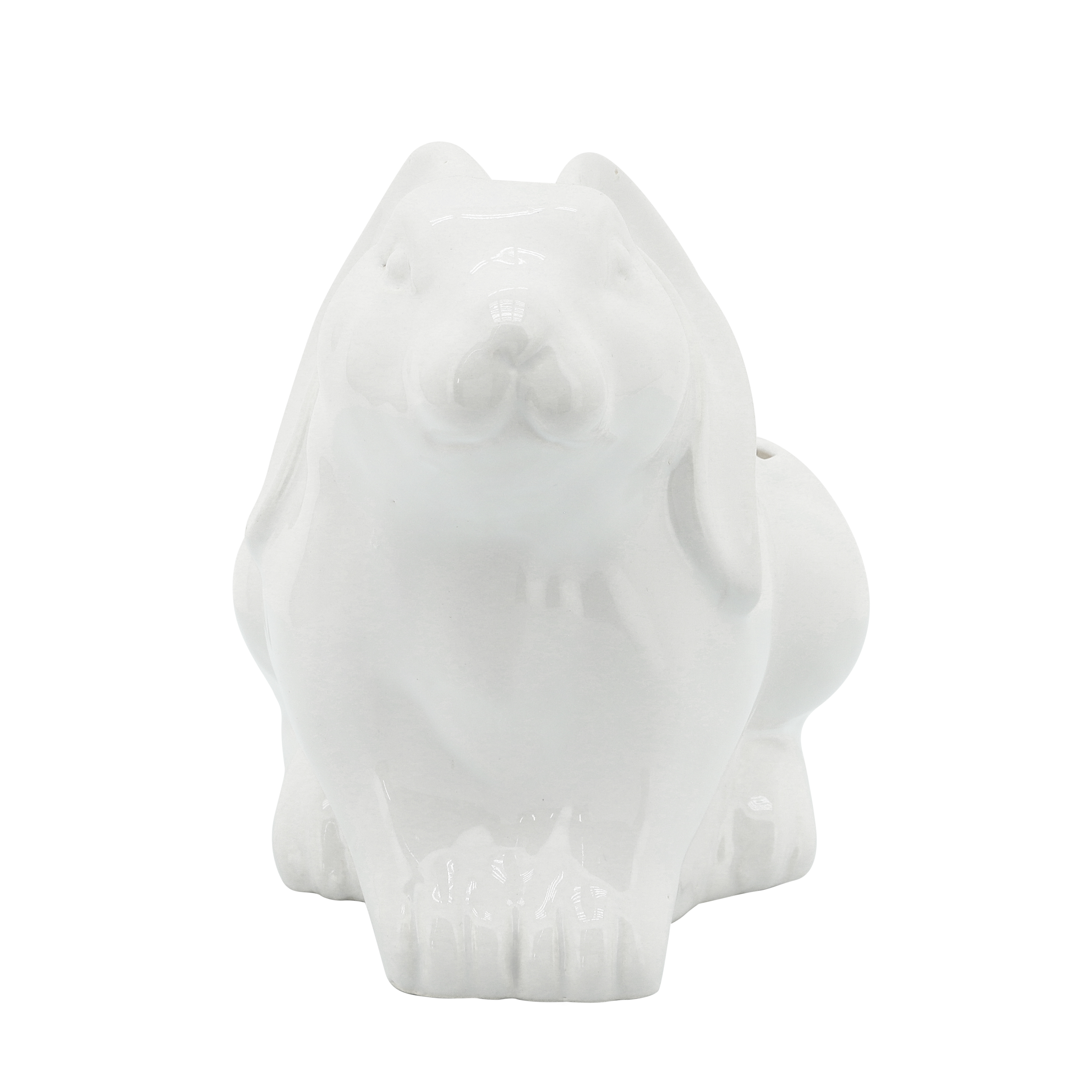 Sagebrook 7" Rabbit Planter - White