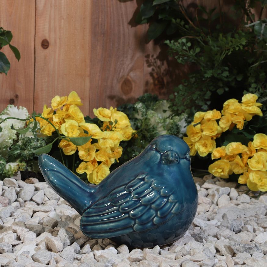 Sagebrook 10" Ceramic Bird Figurine - Turquiose