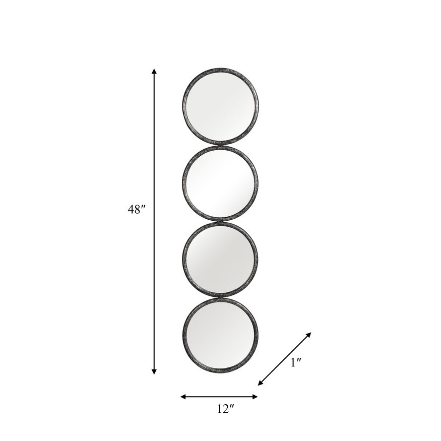 Sagebrook™ 4-Mirrored Circles - Black