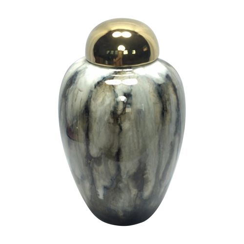 Sagebrook 14" Urn With Gold Lid