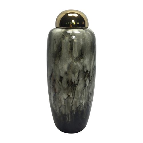 Sagebrook - 14" Urn With Gold Lid