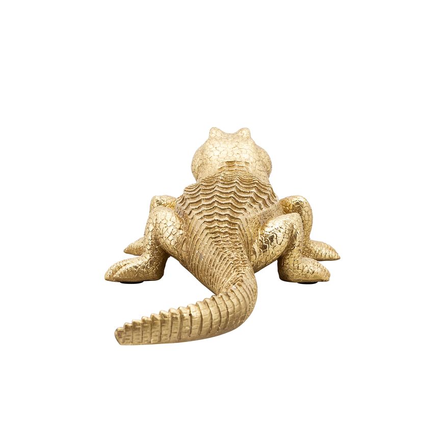 Sagebrook 16" Polyresin Crocodile Figurine - Gold