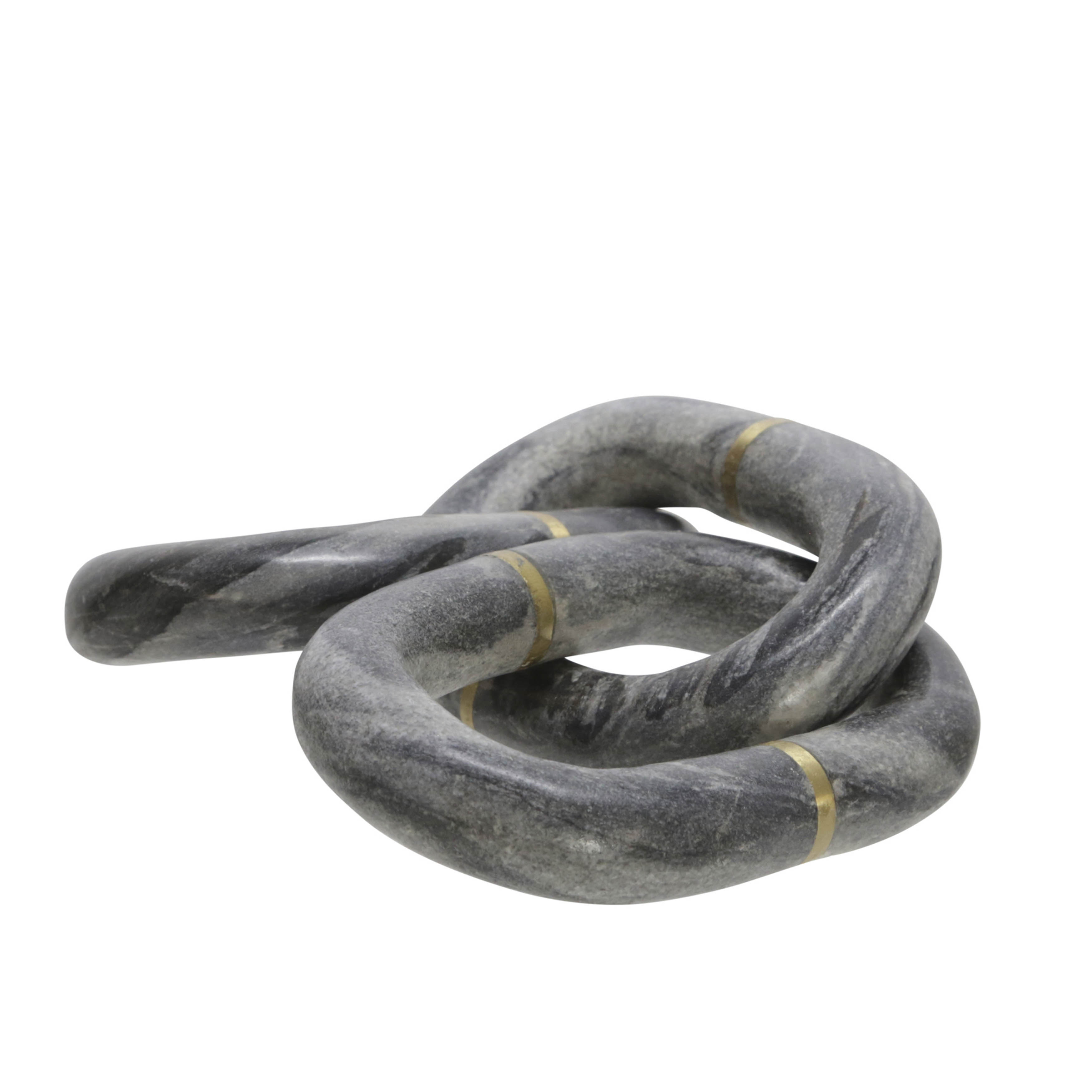 Sagebrook 14" Marble Chain Decor - Gray