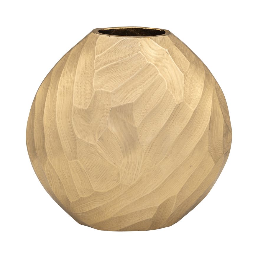 Sagebrook - 13" Scratched Oval Vase Cut-out