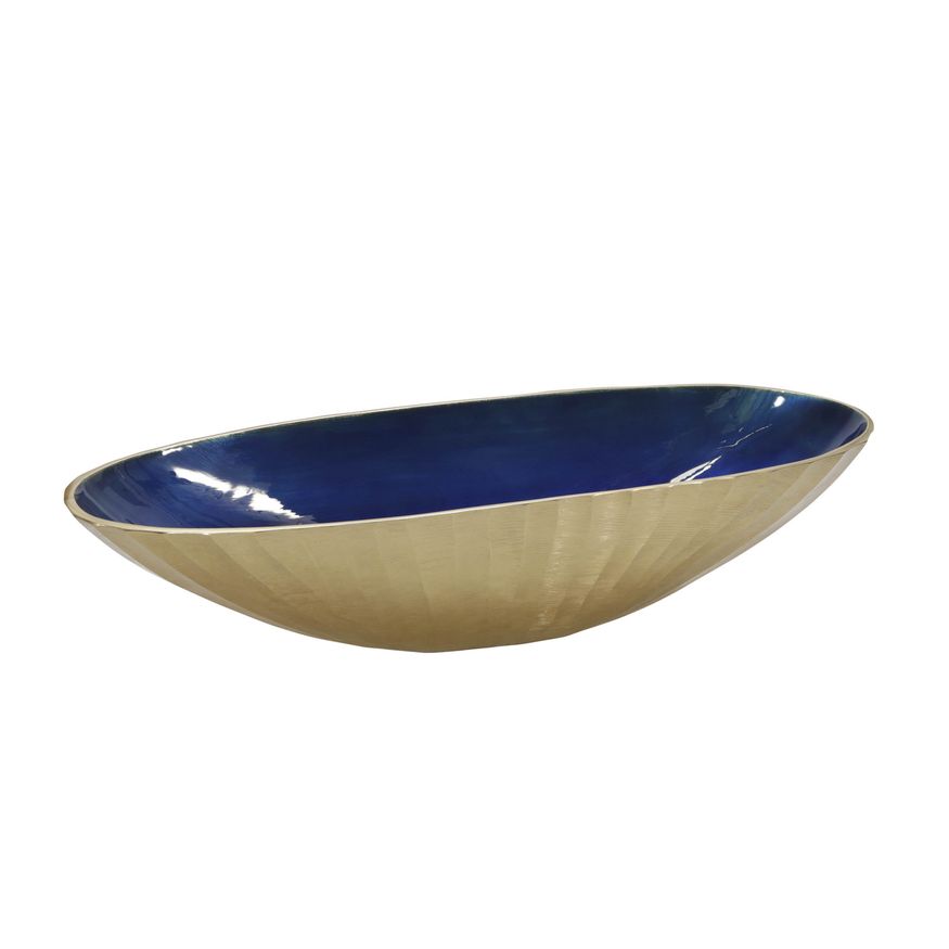 Sagebrook 21"/24" Aluminum Oval Bowl (Set Of 2) - Blue