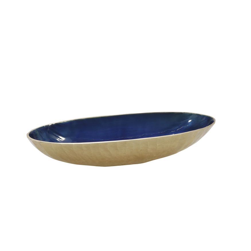 Sagebrook 21"/24" Aluminum Oval Bowl (Set Of 2) - Blue