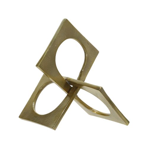 Sagebrook 9" Metal Linked Square Decor