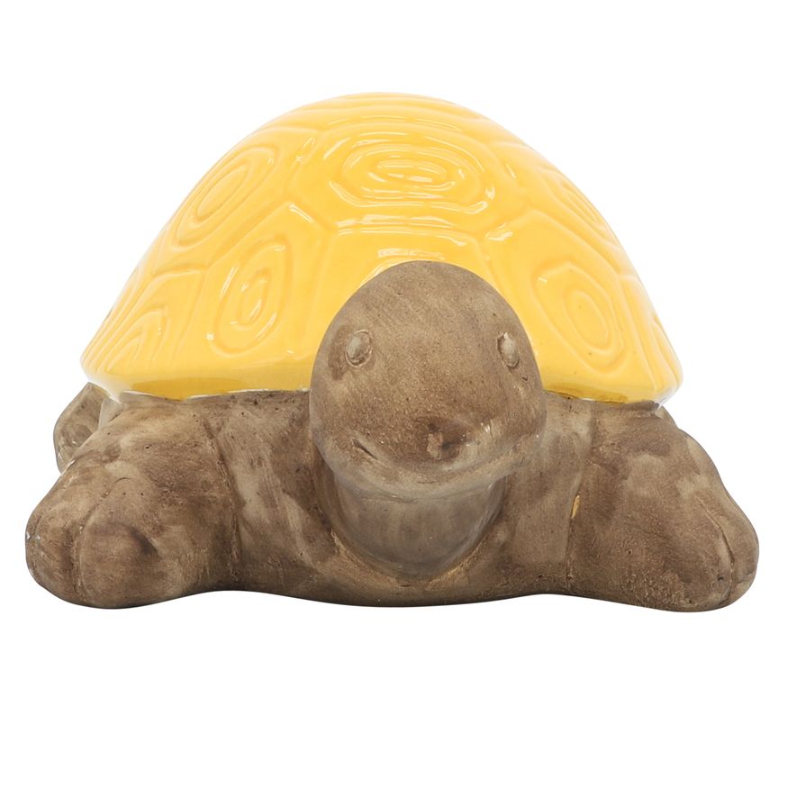 Sagebrook 13" Ceramic Tortoise Decor - Yellow