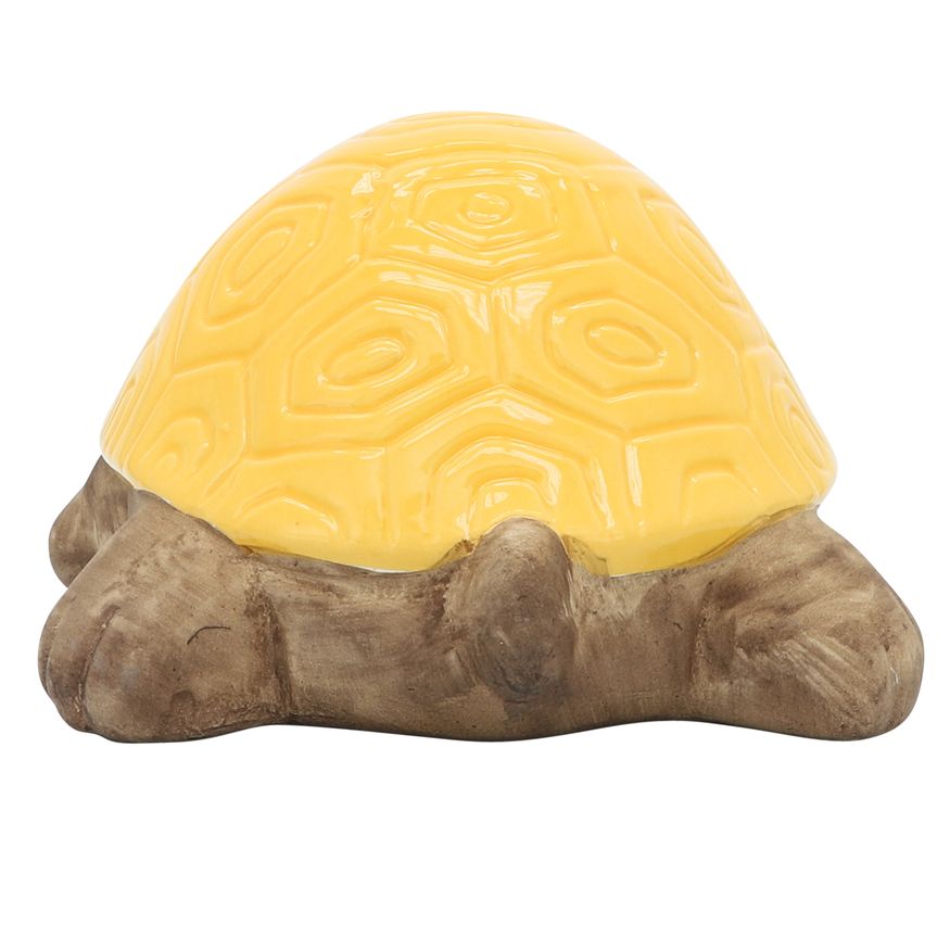 Sagebrook 13" Ceramic Tortoise Decor - Yellow