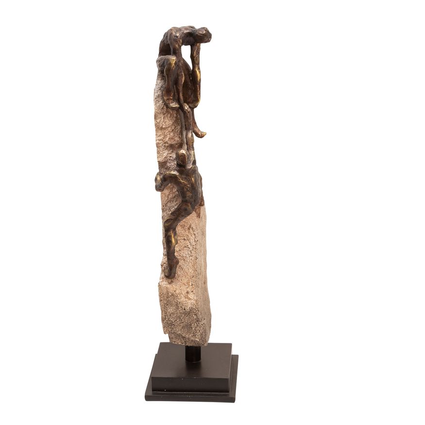 Sagebrook 23" Rock Climber Decor - Bronze