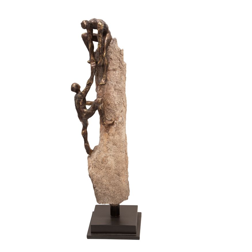 Sagebrook 23" Rock Climber Decor - Bronze