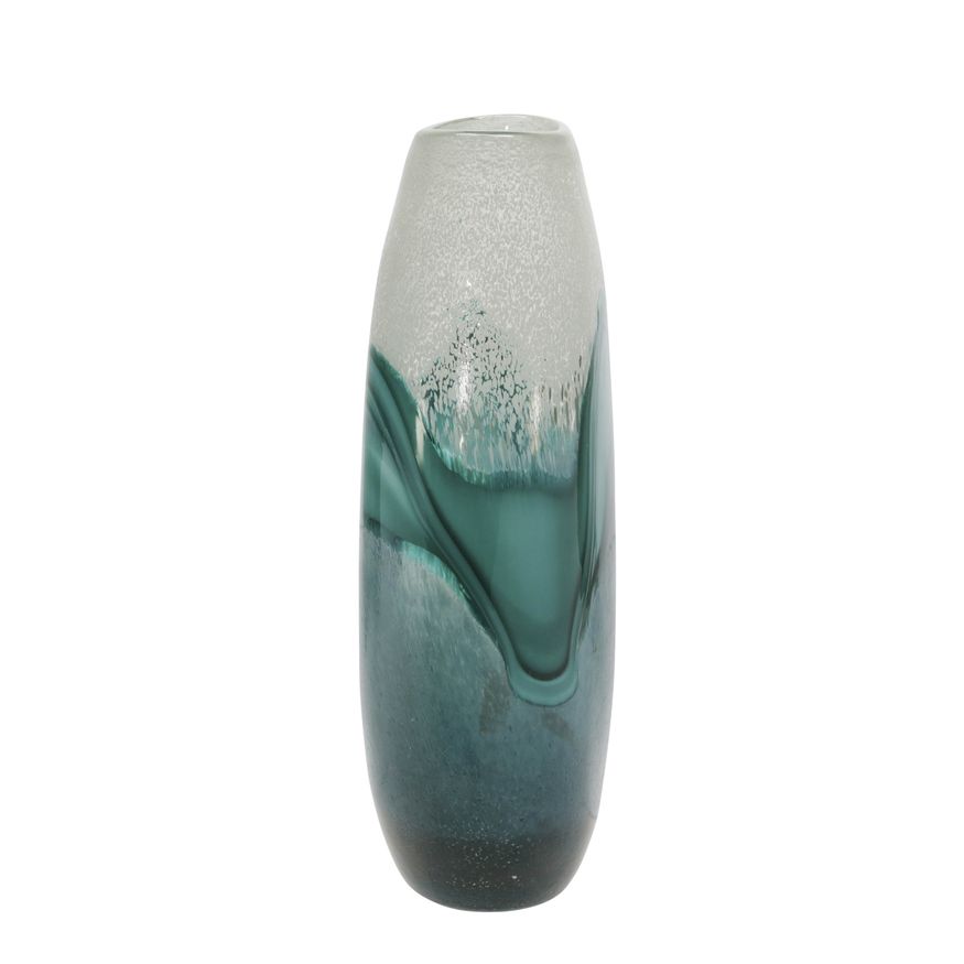 Sagebrook - 17" Glass Vase in Green Mix