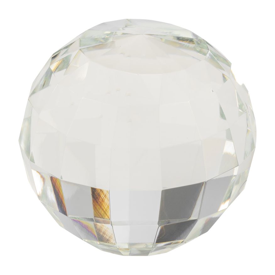 Sagebrook 3" Crystal Orb - Clear