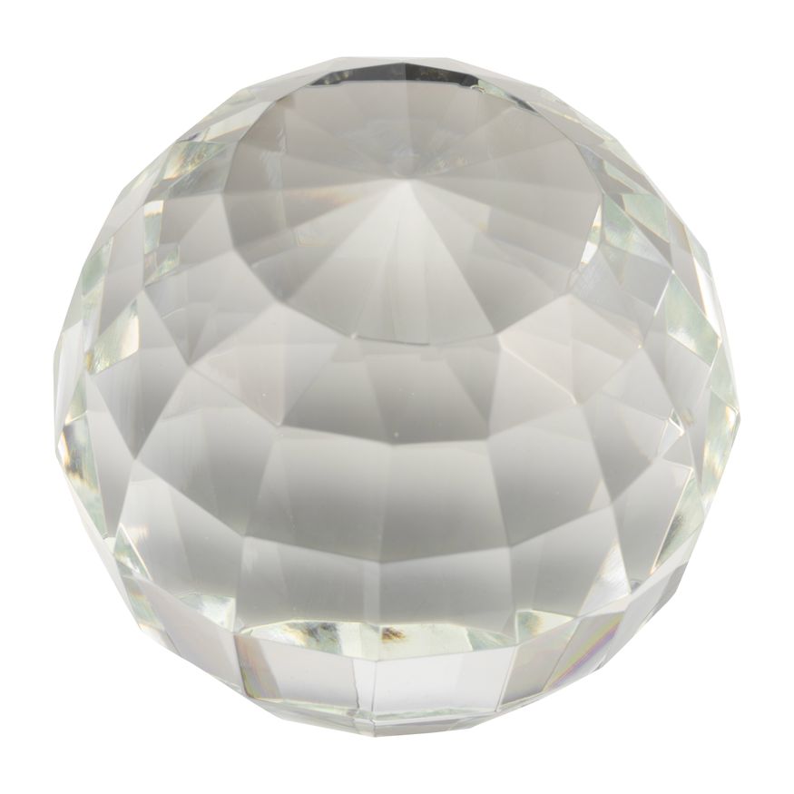 Sagebrook 3" Crystal Orb - Clear