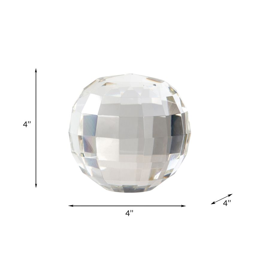 Sagebrook 3" Crystal Orb