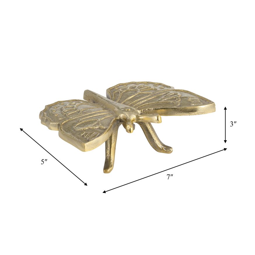 Sagebrook - 7" Metal Butterfly Table Decor in Gold