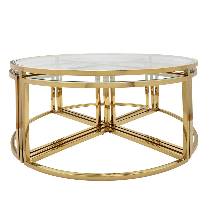 Sagebrook Metal Pull Out Coffee Table