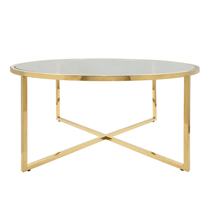 Sagebrook Metal Pull Out Coffee Table - Gold