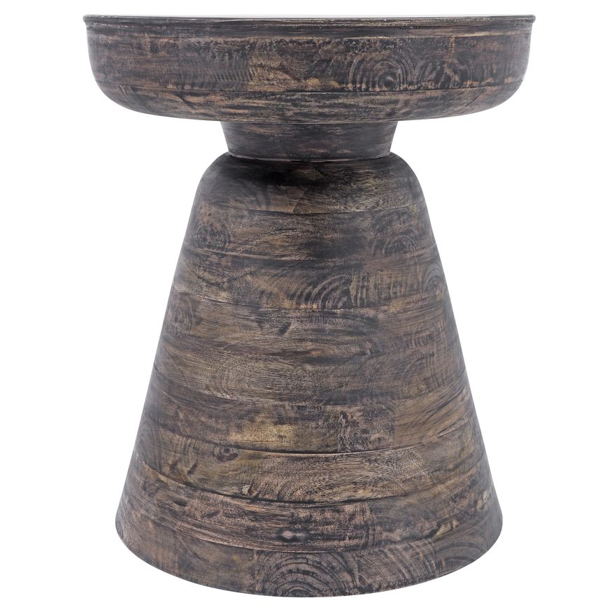 Sagebrook Wood Side Table - Dark Brown