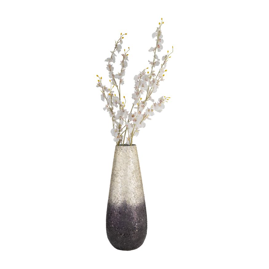 Sagebrook - 18" Crackled Vase in Plum Ombre