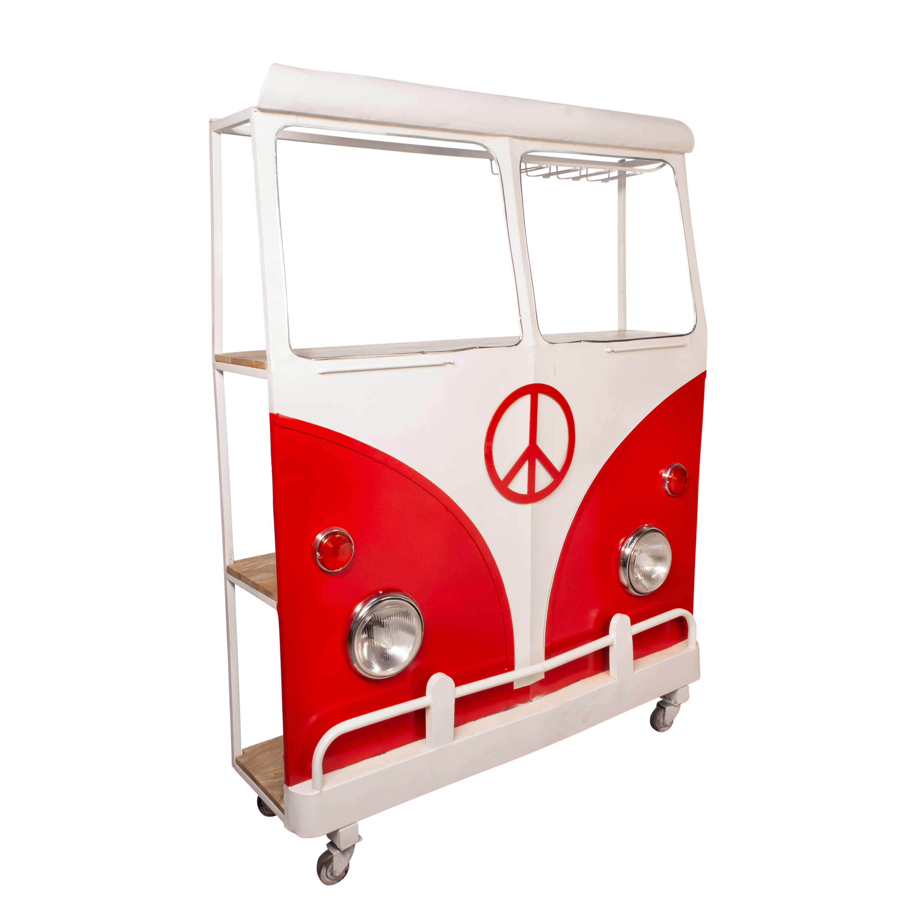 Sagebrook Metal Bus Kombi Bar - Red