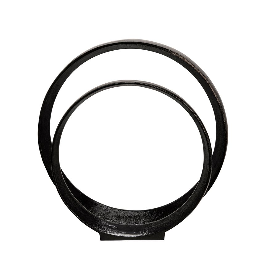 Sagebrook - 12"/14" Aluminum Ring (Set Of 2) in Black