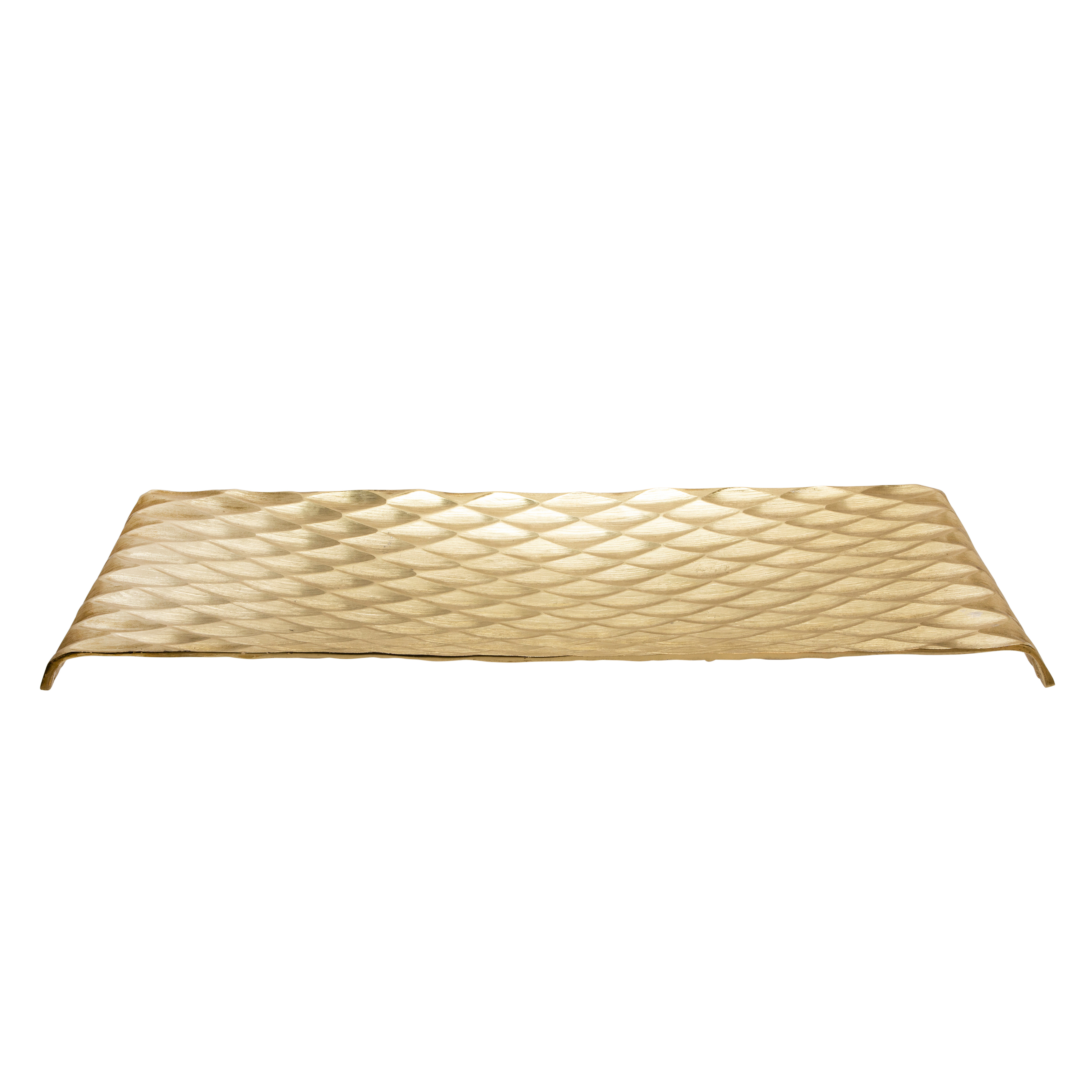 Sagebrook - Decorative Hammered Metal Tray (Set Of 2) in Gold/Silver